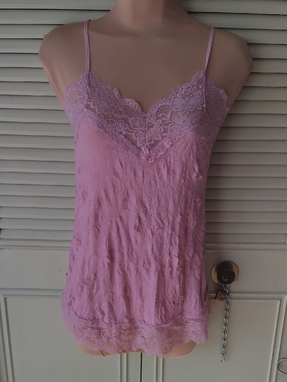 Xhilaration  Pink Lace-Trim Camisole